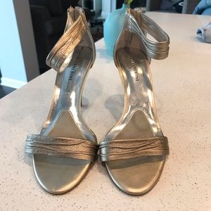 Classy Silverish Gold Sandals